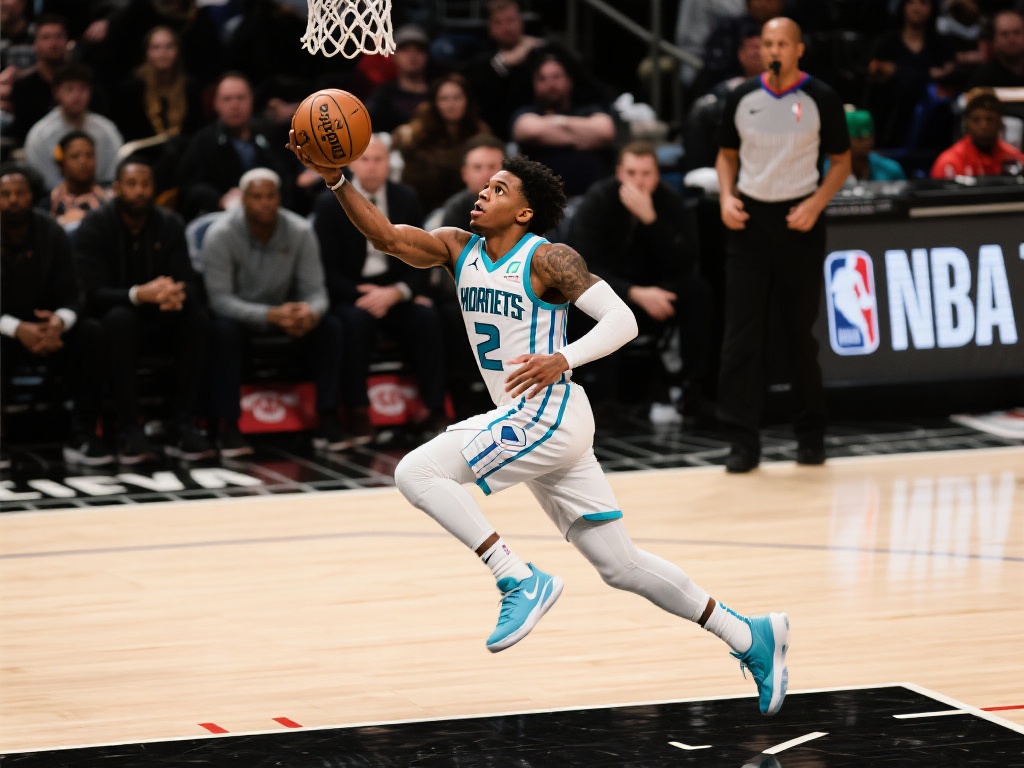 在一场紧张而焦灼的篮球赛事中，一位球员的